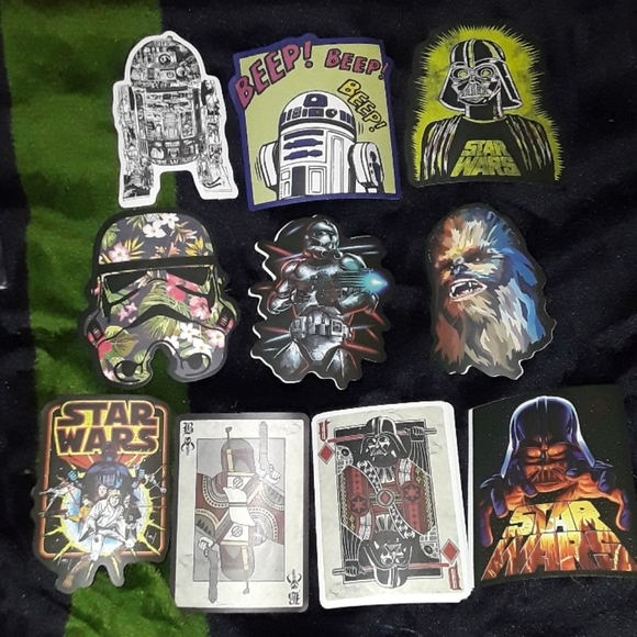 10 Star Wars stickers ☆New☆